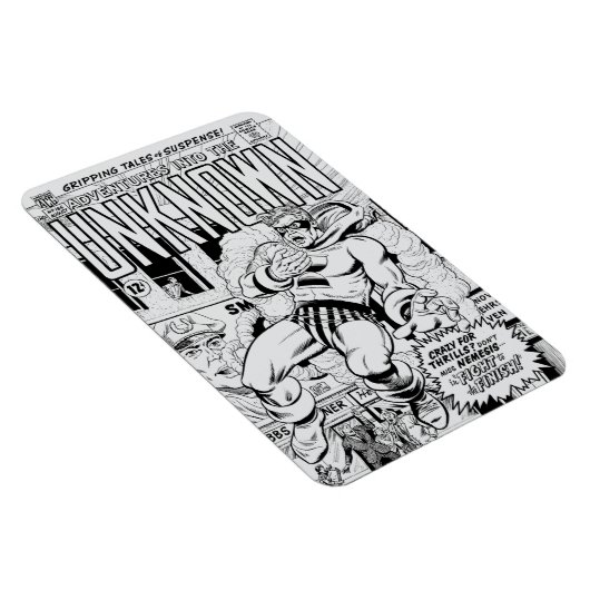 Flexible 'Adventures into the Unknown' Lite Grey Magnet (Côté Droit)