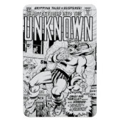 Flexible 'Adventures into the Unknown' Lite Grey Magnet (Vertical)