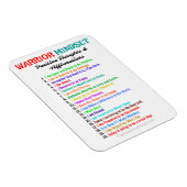 FLEXIBLE AFFIRMATIONS MAGNET D'ESPRIT DE GUERRIÈRE (Côté Droit)