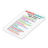 FLEXIBLE AFFIRMATIONS MAGNET D'ESPRIT DE GUERRIÈRE (Côté Gauche)