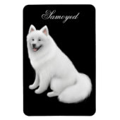 Flexible Aimable Samoyed Chien Premium Magnet (Vertical)