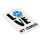 Flexible AIMER MON CUNUCU (lettres noires) - Magnet (Côté Droit)