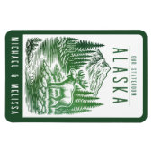 Flexible Alaska Cruise Ship Stateroom Magnet (Horizontal)