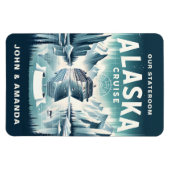 Flexible Alaska Cruise Ship Stateroom Magnet (Horizontal)