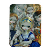Flexible "Alice et les princesses Bouguereau" Flex Magnet (Vertical)