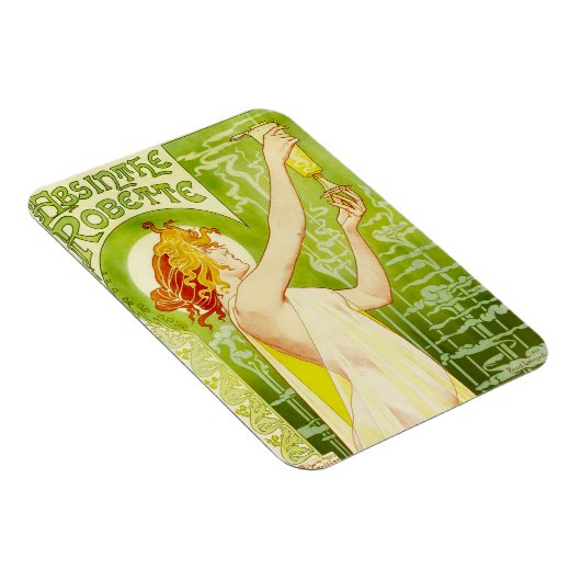 Flexible Alphonse Mucha Absinthe Robette Magnet (Côté Droit)