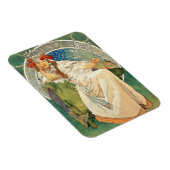 Flexible Alphonse Mucha Princesse Hyacinth Magnet (Côté Droit)