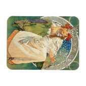 Flexible Alphonse Mucha Princesse Hyacinth Magnet (Horizontal)