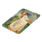 Flexible Alphonse Mucha Princesse Hyacinth Magnet (Côté Gauche)