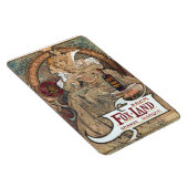 Flexible Alphonse Mucha Rum Magnet (Côté Droit)
