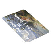 Flexible Alpine Lake Cabine Boat Save Date Magnet (Côté Droit)