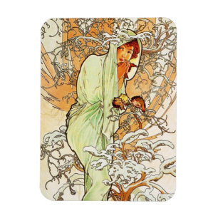 Flexible Alpohnse Mucha - Magnet d'hiver