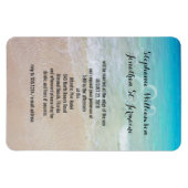 Flexible Alternative Beach Wedding Invitation Magnet (Horizontal)