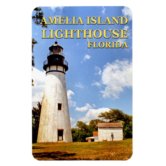 Flexible Amelia Island Lighthouse, Floride Magnet Flexi (Vertical)