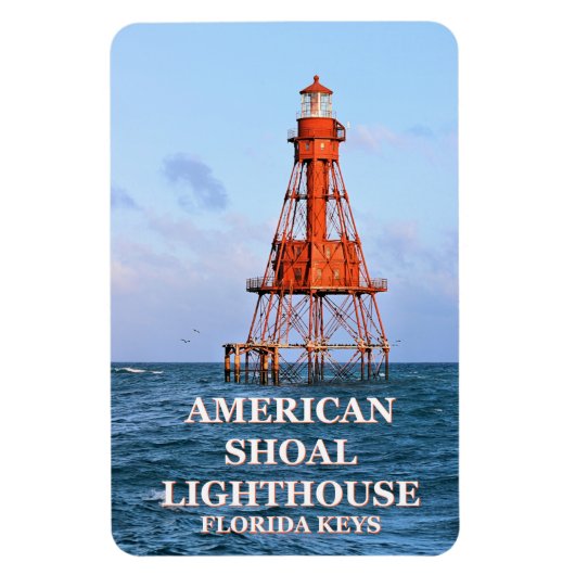 Flexible American Shoal Lighthouse, Floride Magnet Flexi (Vertical)