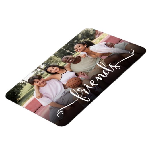 Flexible Amis Script Photo Magnet (Côté Gauche)