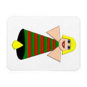 Flexible Ange de Noël Bell Premium Magnet (Horizontal)