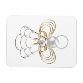 Flexible Ange de Noël de la joie Magnet Premium (Horizontal)