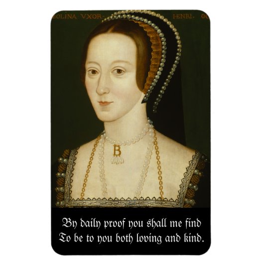 Flexible Anne Boleyn Cote Magnet (Vertical)