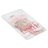 Flexible annonce de naissance rose fille Photo Magnet (Côté Droit)