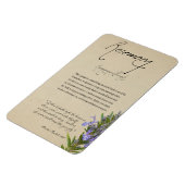 Flexible Apothécaire de plantes : romarin | Magnet (Côté Gauche)