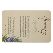 Flexible Apothécaire de plantes : romarin | Magnet (Horizontal)