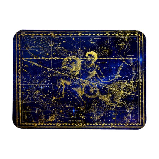 Flexible aquarius constellation magnet (Horizontal)