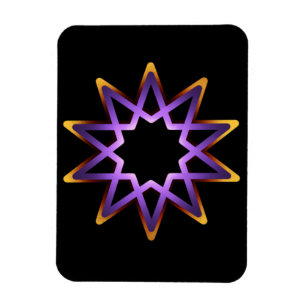 Flexible Arbre De Vie Violet Orange Star Symbole Magnet