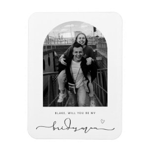 Flexible Arch Frame Seras-tu mon Bridesman Magnet