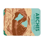 Flexible Arches Parc National Double Arche Magnet (Horizontal)