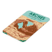 Flexible Arches Parc National Double Arche Magnet (Côté Gauche)