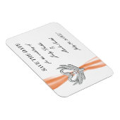 Flexible Argent De Ruban Orange Swans Enregistrer Le Magnet (Côté Droit)