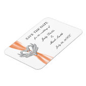 Flexible Argent De Ruban Orange Swans Enregistrer Le Magnet (Côté Gauche)