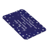 Flexible Argent Stars Royal Navy Blue Magnet Réservez la da (Côté Droit)