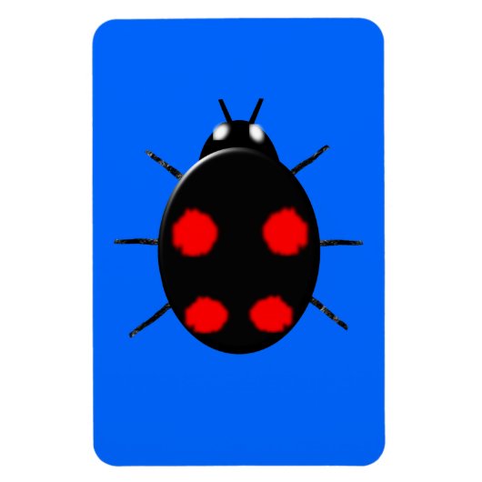 Flexible Arlequin Ladybird Premium Magnet (Vertical)