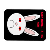 Flexible Arrêter le test animal maintenant Magnet Premium (Horizontal)