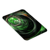 Flexible Arrondissement du Magnet Abstrait d'Art Vert (Côté Droit)