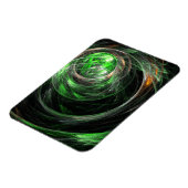 Flexible Arrondissement du Magnet Abstrait d'Art Vert (Côté Gauche)