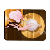 Flexible "Art Déco Girl" Premium Flex Magnet par Glen Hanso (Horizontal)