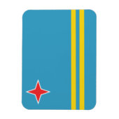 Flexible Aruba Drapeau Premium Magnet (Vertical)