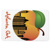 Flexible Atlanta Georgia et Peach Magnet (Horizontal)