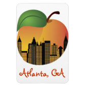 Flexible Atlanta Georgia et Peach Magnet (Vertical)
