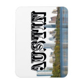 Flexible Austin TX Skyline avec Austin dans le Sky Magnet (Vertical)