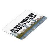 Flexible Austin TX Skyline avec Austin dans le Sky Magnet (Côté Gauche)