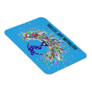 Flexible Australian Surf Festival Magnet