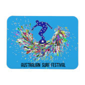 Flexible Australian Surf Festival Magnet (Horizontal)