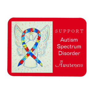 Flexible Autisme Spectrum Disorder (ASD) Ruban Angel Magnet