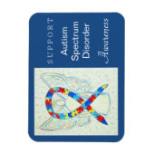 Flexible Autisme Spectrum Disorder (ASD) Ruban Angel Magnet (Vertical)