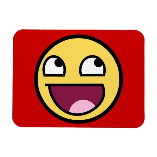Flexible Awesome Face Premium Magnet (Horizontal)