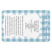 Flexible B and B Cinnamon Roll Recipe Magnet (Horizontal)